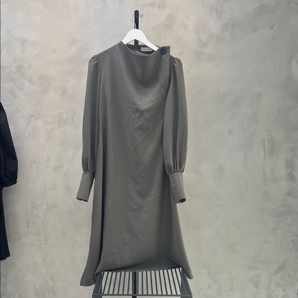 Beaufille Sophisticated Gray Long Sleeve Dress